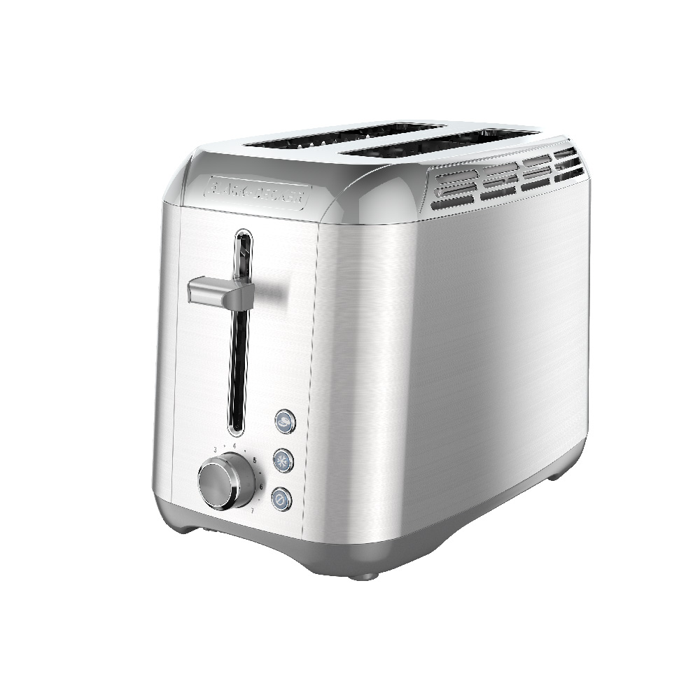 Black and decker shop stainless steel toaster